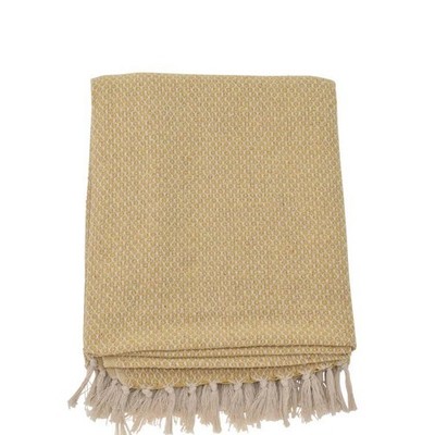 Plaid, senfgelb aus Baumwolle, 2128003