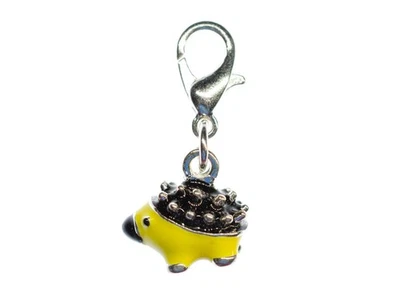 Igel Charm Anhänger Bettelarmband Miniblings Charms Metall emailliert gelb - Bild 1 von 4