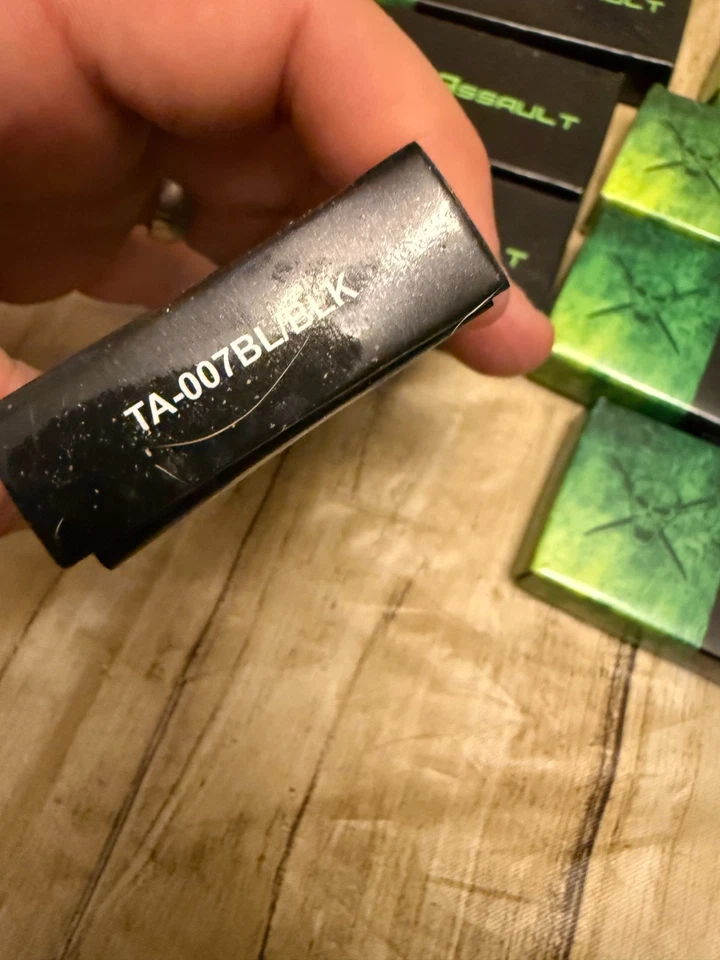 Lot of 12 Tac Assault Folding Knives Blue/Black Camo 4" Lockback 3CR13 NIB - Image 3 of 4