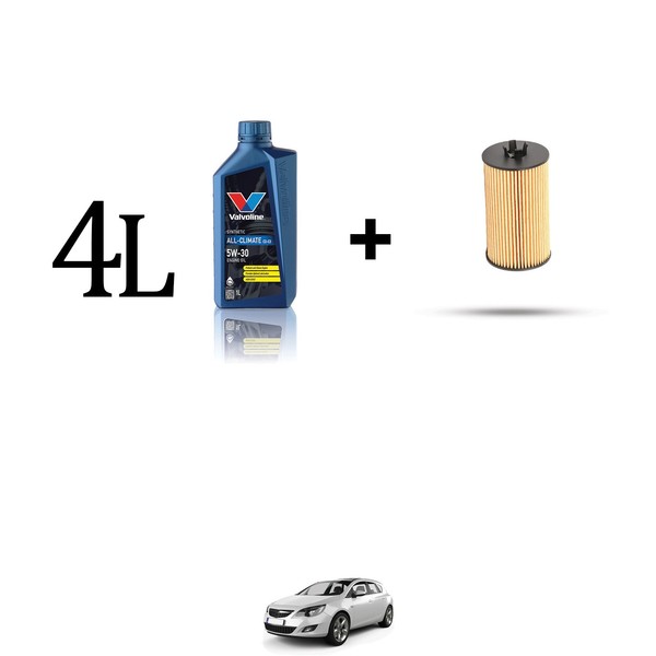ÖLfilter Kit Und 4L FüR Opel Astra J, Gtc, Sw 1.4 16V Turbo 88KW Ab 2010-image