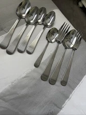 Mikasa Soup Spoons (4) Serving Pieces (4)  Brynley Satin Forged Stainless