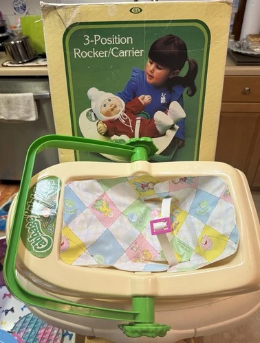 CABBAGE PATCH KIDS 3-1 Position Rocker/Carrier Seat 1983 VINTAGE w/box