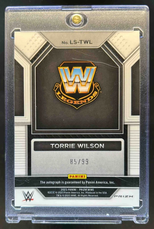 2023 Prizm WWE Torrie Wilson Legendary Signatures Prizm Red Auto #85/99 - Image 2 of 2