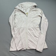 Lululemon Define Jacket Womens 4 Pale Pink Modal Zip Up Thumbholes Dance Yoga