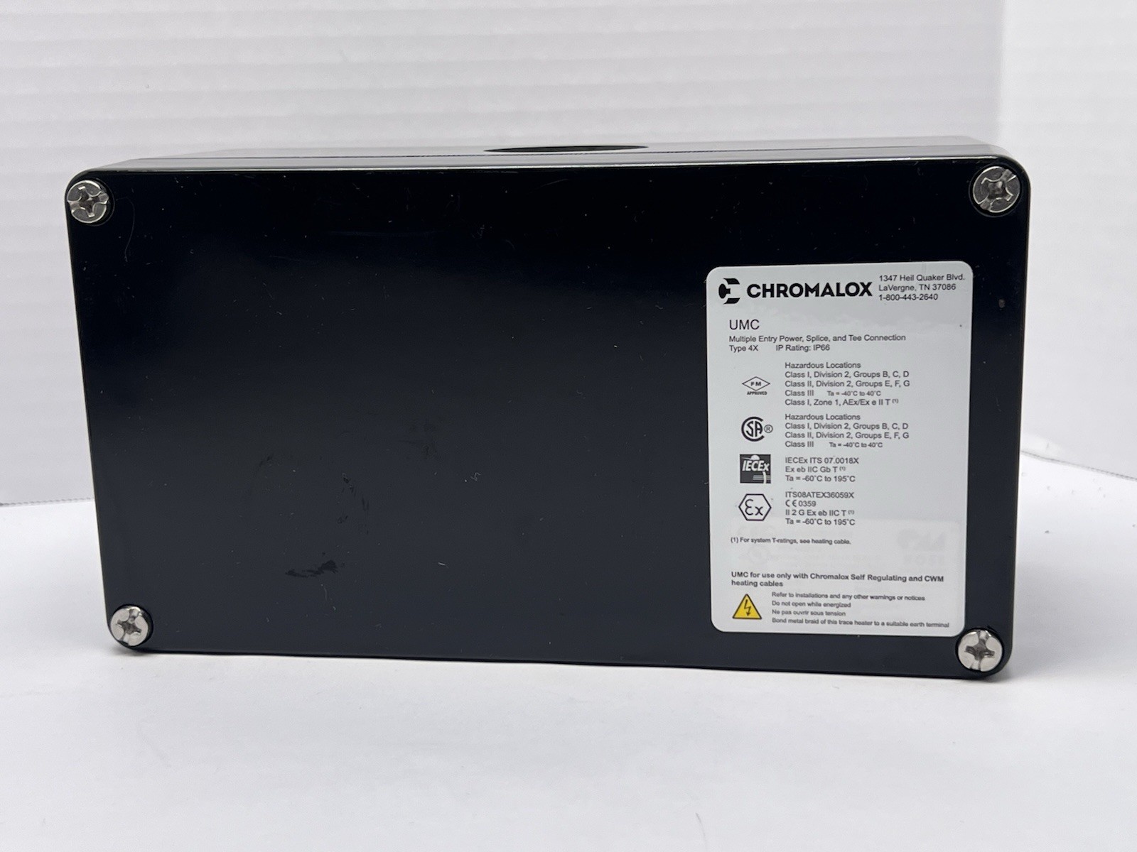 Chromalox UMC Multiple Power Connection Splice Tee Kit for Heat Trace Cables NEW