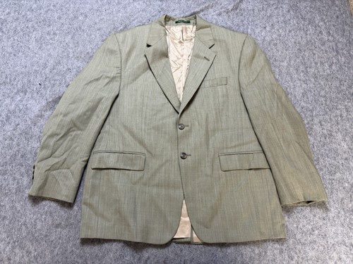 Vintage Ralph Lauren Blazer Herren 46 (Etikett 42S) Grün Sport Mantel Jacke Wolle