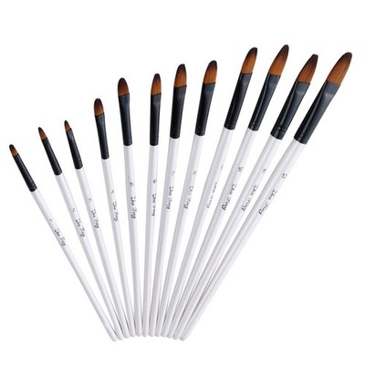 12pcs eines festgelegten hölzernen Pinsel Pinsel tragbare Kunstmalerei Stift