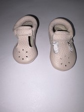 Leather Beige Baby Moccasins Infant Shoe NEW 4  