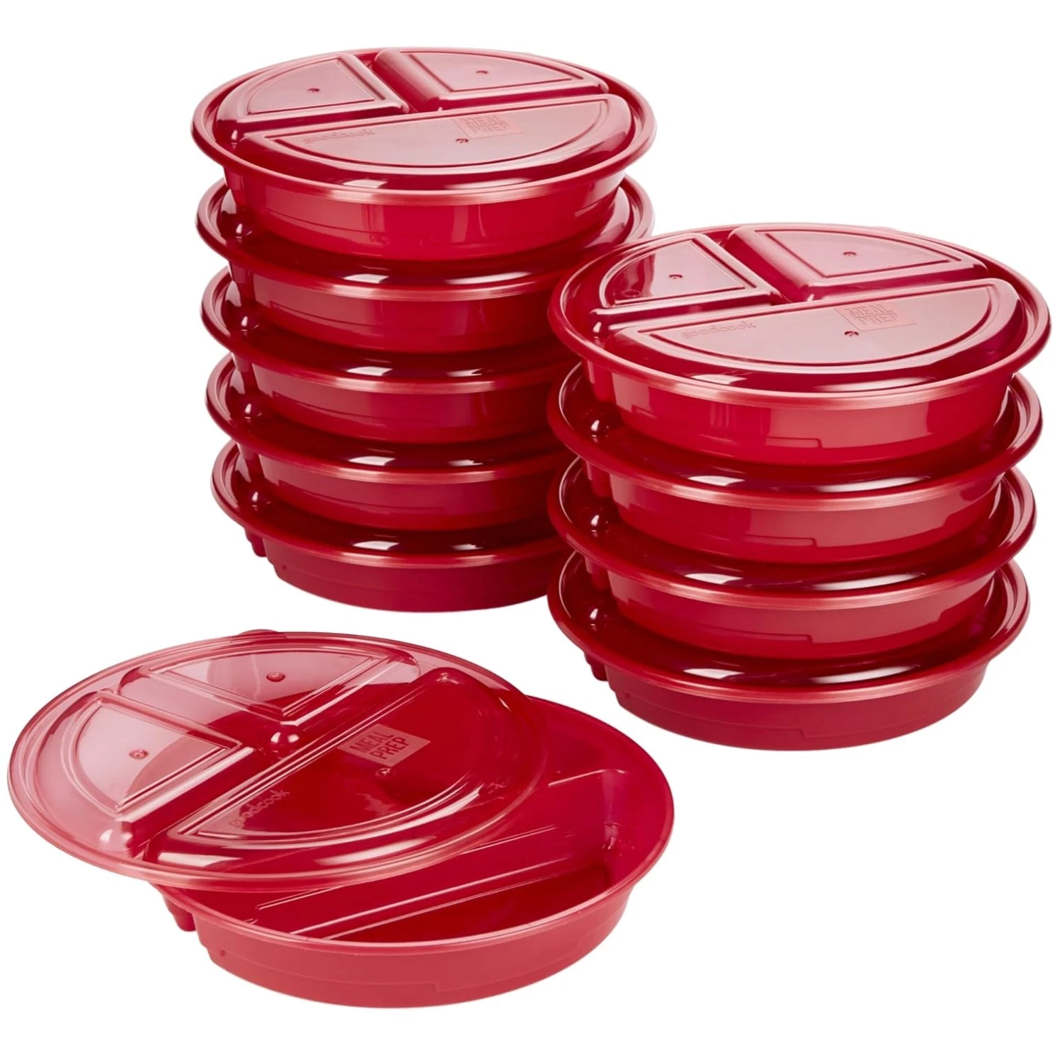 Portion Control Meal Prep Containers, 10-Piece Set, BPA-Free