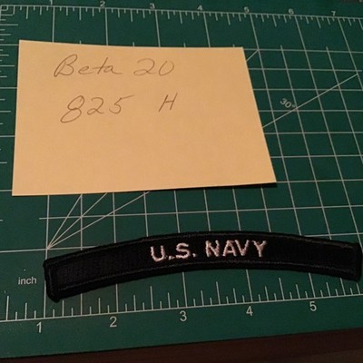 US Navy U S Uniform Patch Color Tab Rocker Vintage Original