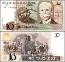 Brazil 10 Cruzados, 1987 ND, P-209b, UNC