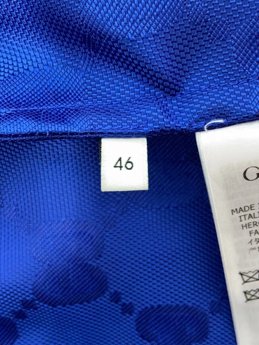 Giacca GUCCI nylon 46 blu fantasia totale 631891 Z8AK7 usata
