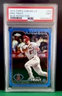 2024 Topps Chrome Mike Trout L/E  #200 Blue Refractor /150 PSA 9 Mint LA Angles