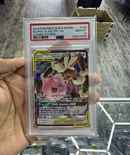 Mega Lopunny & Jigglypuff-GX graded PSA 10 for sale on eBay