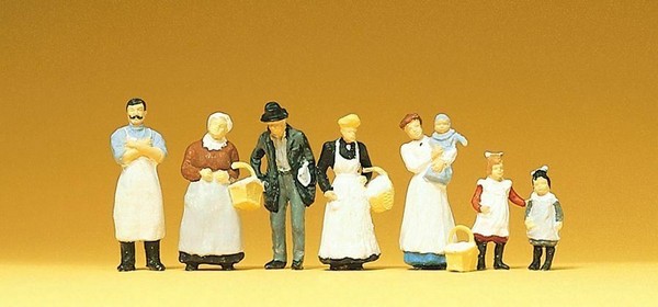 Preiser 12193 Exklusives Ho/Oo Figuren-Set 1900 At The Grocers Shop-image