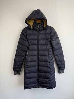Rab Mantel Gr. UK 8 Navy Daunenjacke Deep Cover Parka Mid Length Puffer Insulated