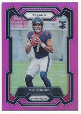 CJ STROUD 2023 PANINI PRIZM #339 RC ROOKIE PINK PRIZMS HOUSTON TEXANS MINT SP