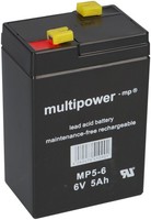 Multipower Blei-Akku MP5-6 Pb 6V 5Ah Faston 4,8