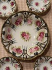 Antique Nippon HandPainted Gold & Cobalt Porcelain Moriage Large bowl & 4 Small — photo 2