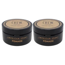 2-Pack American Crew Men's Hair Pomade, Medium Hold / High Shine, 3 Oz