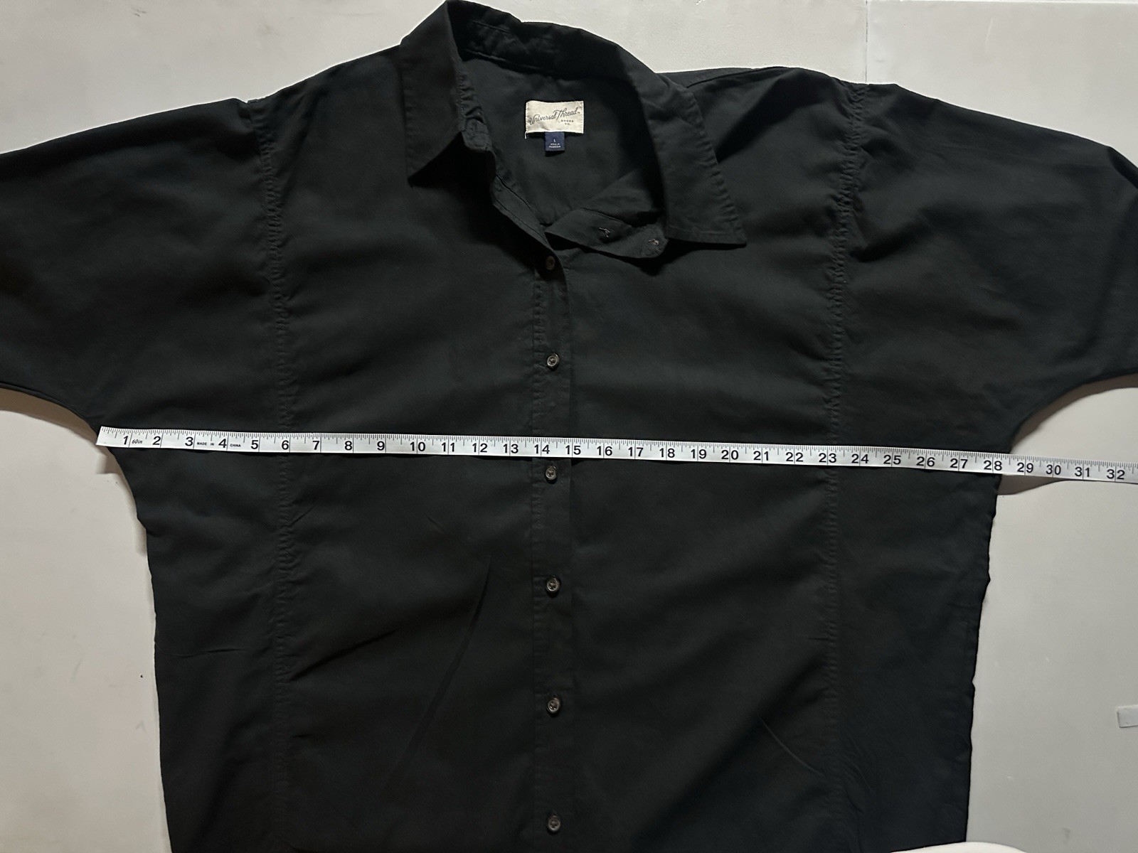 Universal Thread Linen Blend Button Down Mini Shi… - image 7