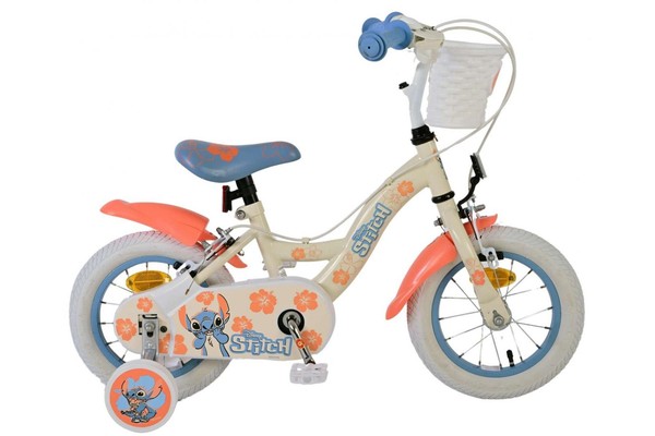 Volare Disney Stitch Kinderfahrrad FüR MäDchen - 12 Zoll Mit Zwei Handbremsen In-image