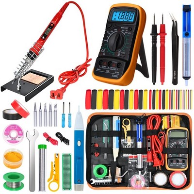 80W Electronics Soldering Iron Kit, LCD Digital Soldering Gun with Adjustable