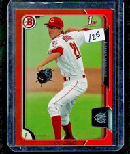 2015 Bowman  1st #30 JIMMY HERGET Orange Parallel SP #/25