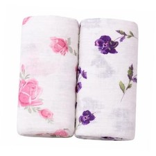 Muslin Baby Swaddle 100 Cotton, Large 47 x 47 Newborn Swaddle, Soft