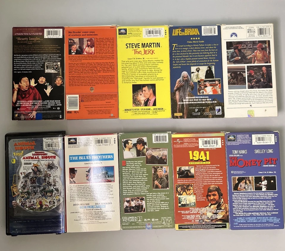 Cult Comedy Classic VHS Lot The Jerk Mel Brooks Up in Smoke Life of Brian 70/80s - Image 2 of 4