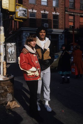 Yannick Noah And His Bride Gill In The Streets Of In New York In  1980s Photo