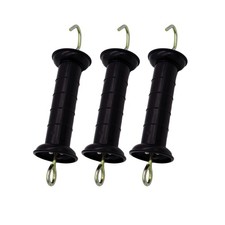 3 Pcs Plastic Electric Fence Gate Handle Insulators, Gate Handle with Spring Bl