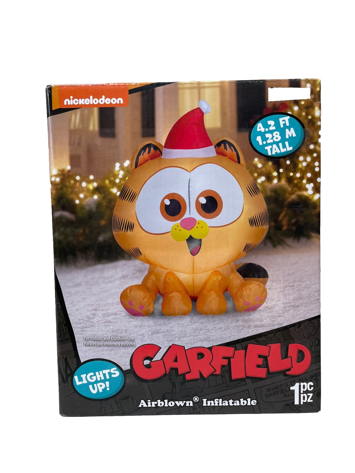 Gemmy Garfield Airblown Inflatable Christmas Nickelodeon 4.2 ft Tall ...