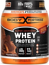 Body Fortress Super Advanced Whey Protein Powder, Chocolate Peanut Butter, 60g..