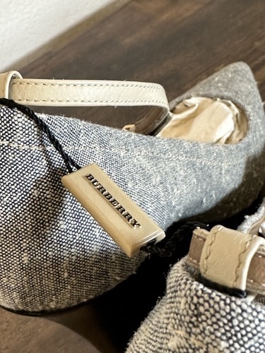 Burberry Tweed Platform Wedge Ankle Wrap Strap Heels Pumps EU41 UK7.5 RRP$695 G4 - Picture 7 of 9