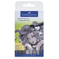 8 pc Faber-Castell Pitt Artist Manga Pens A171237C