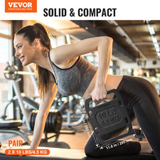 Cast Iron Ruck Weights for Rucking Weight Plate with Handle 10LB Pairs