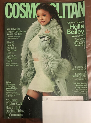 COSMOPOLITAN MAGAZINE SEPTEMBER 2023 HALLE BAILEY Caleb McLaughlin Nailea Devora