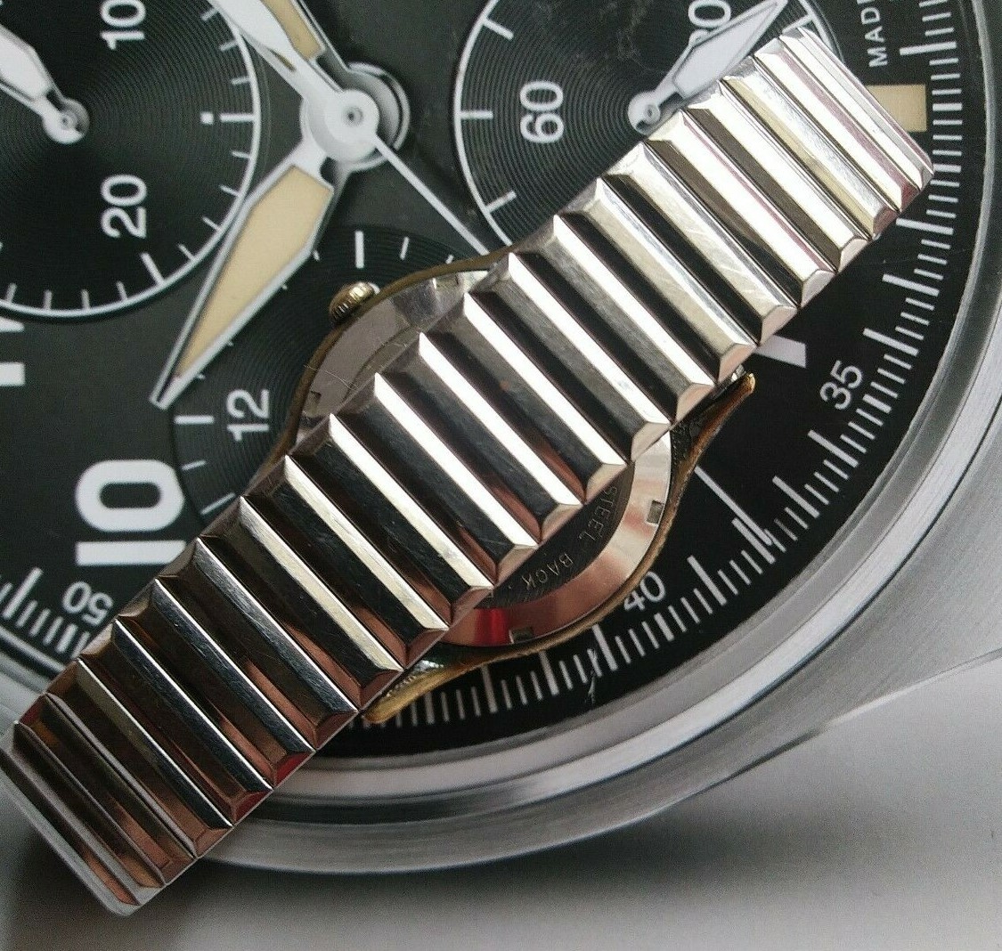Montre Bracelet Homme Elgin Sportsman 17 Automatique - Fabriquée En Suisse Années 1950 - Occasion