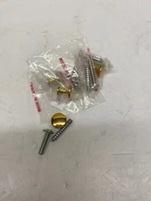 20 small solid brass drawer knobs - 1/2" dia.