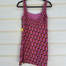 NWT DVF @ Target 90's Shift Pink Modern Geo Mini Dress Size 4
