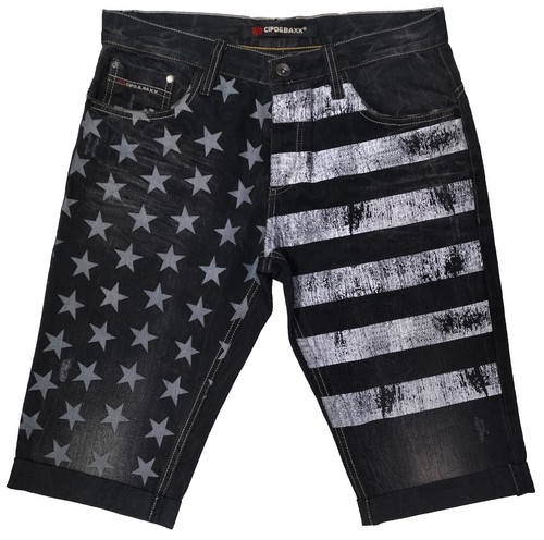 Cipo & Baxx Jeans da uomo Straight Fit Regular Denim con chiusura lampo blu W31 L34