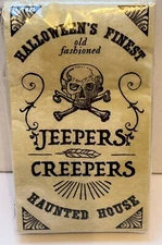 Jeepers Creepers Haunted House Skull Napkins - 32 Count,  Halloween’s Finest