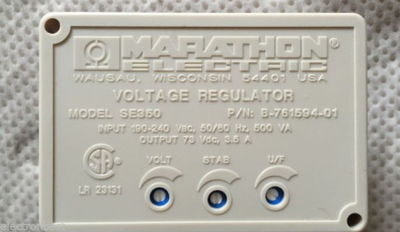 Automatic Voltage Regulator (AVR) SE350  FOR Marathon hpg