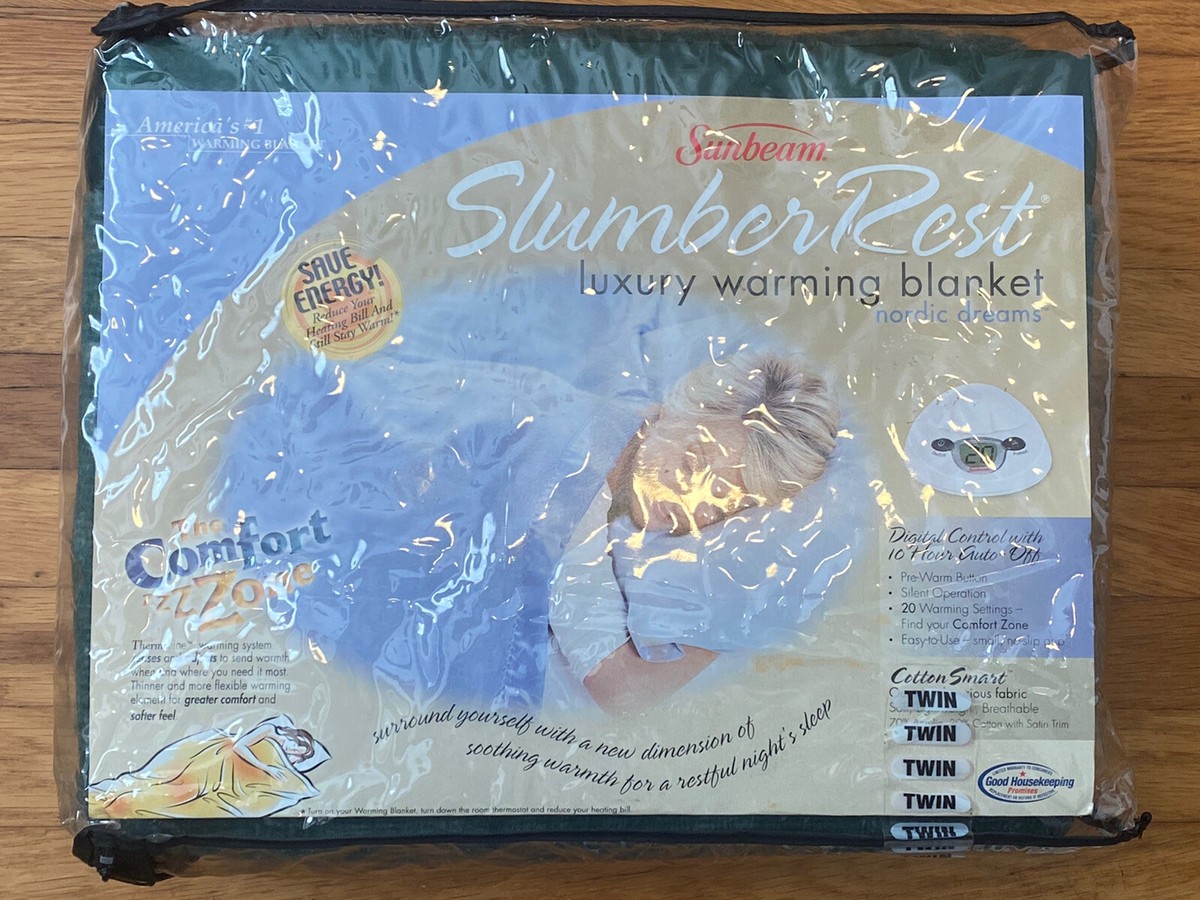 Sunbeam Twin Size Luxury Warming Blanket 20 Settings Nordic Dreams Made In  USA | eBay