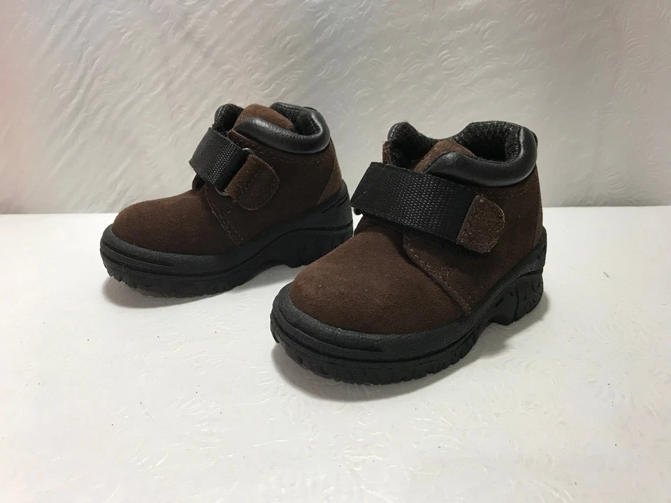 Botas de Senderismo SPROCKTS Niños Pequeños Gancho Lazo Gamuza Cuero Talla 4M Foto 2 de 4