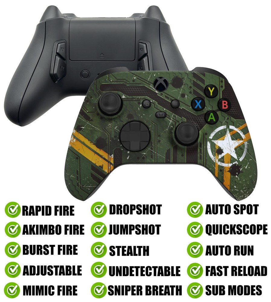 Army Mecha Modded Reflex Button Rapid Fire Modded Controller for Xbox Series X S