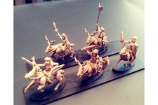 15mm Fantasy Wood Elf Cavalry with Swords and Shields on Stags 16 figures