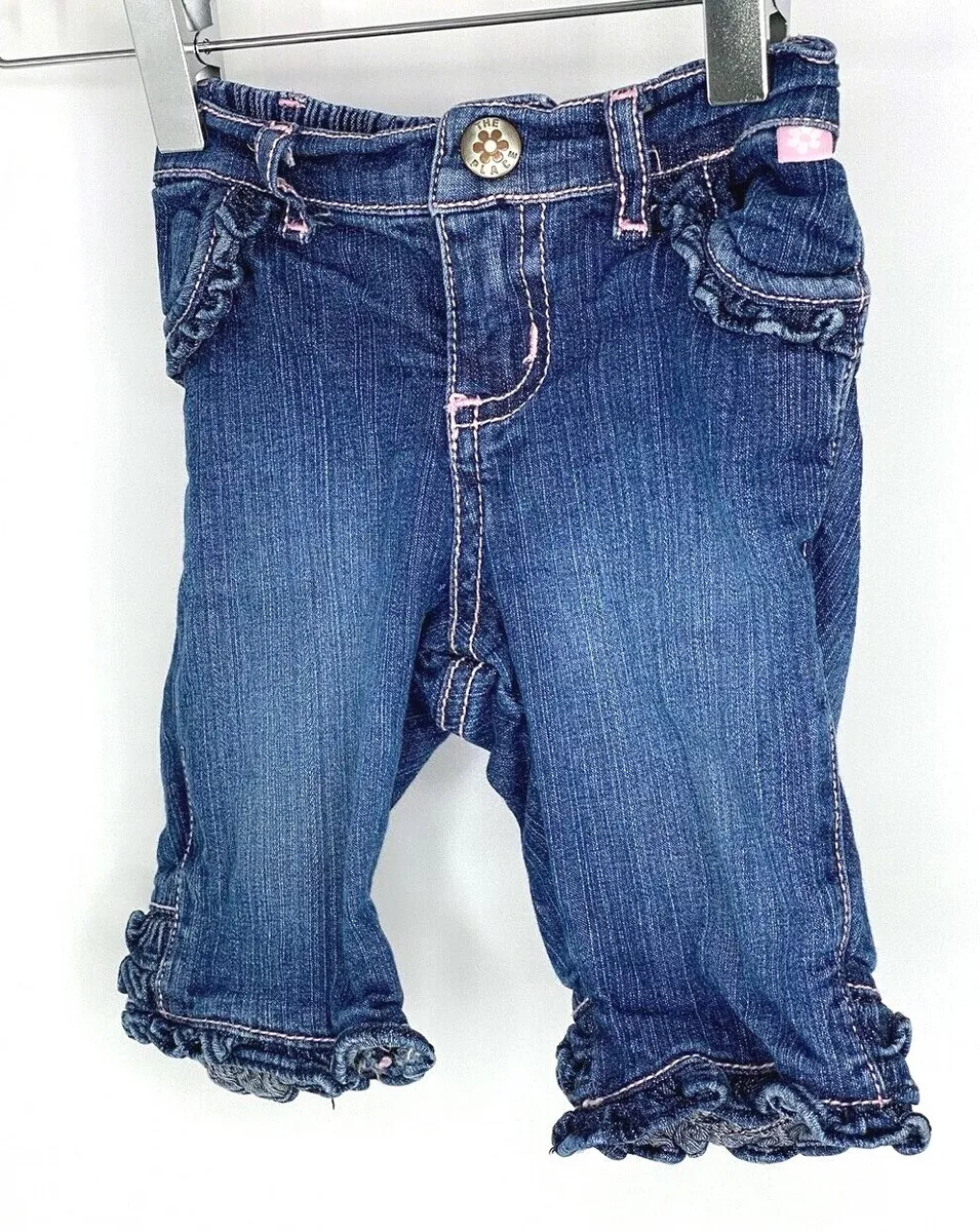 The Children s Place Stretch Baby Denim Jeans With Ruffles. Age 6 9 Months
