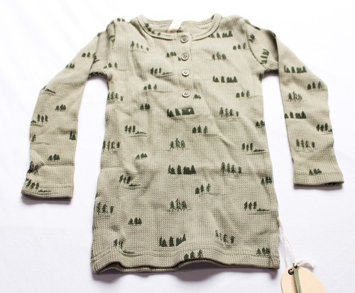 Pippin Kid's Unisex 2Pc Holiday Waffle Knit Tee & Legging Set AR8 Hunter Size 5Y - Picture 2 of 8